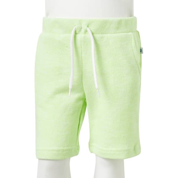 Barnshorts med snöre neongul 104