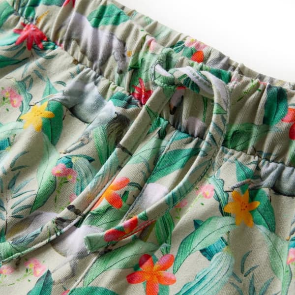 Shorts med snöre för barn ljus khaki 128