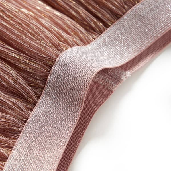 Kjol med glitter för barn ljusrosa 128