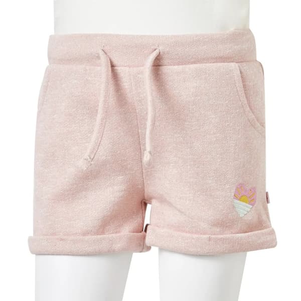 Shorts til børn str. 128 med snor lyserød