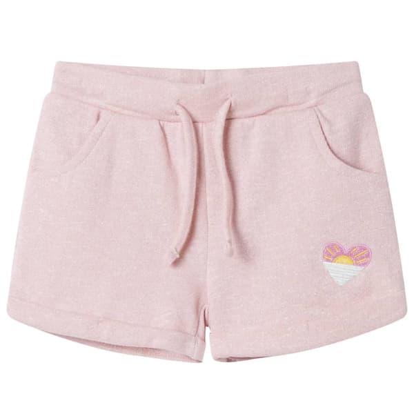 Barnshorts med snöre blandad ljusrosa 92