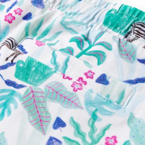 Shorts til børn str. 116 med snor mørk mintgrøn