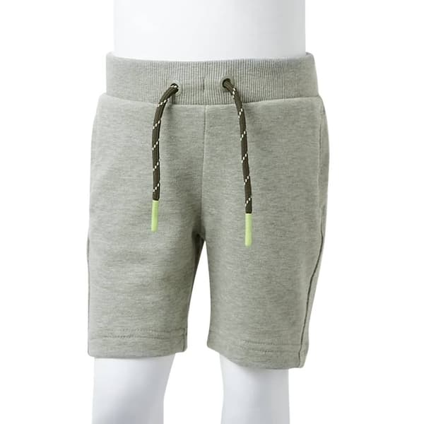 Lasten shortsit kiristysnyörillä meleerattu vaalea khaki 128