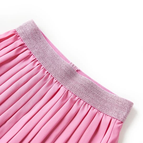 Plisserad kjol för barn rosa 116