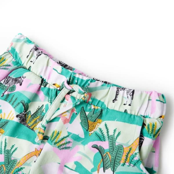 Shorts med snöre för barn ljus mintgrön 140