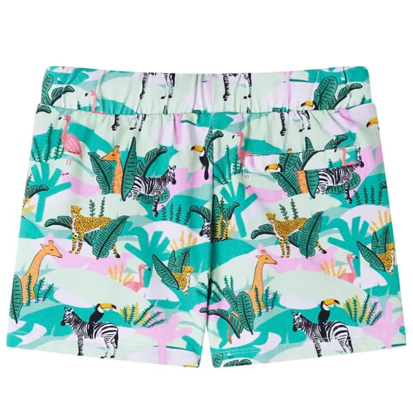 Shorts med snöre för barn ljus mintgrön 140