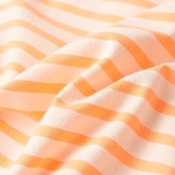 Rak kjol med ränder för barn fluorescerande orange 92