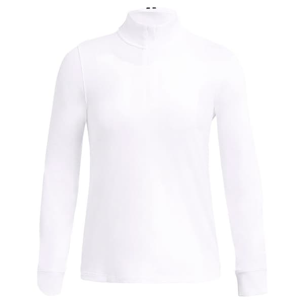 Under Armour Golf Kvinna Halv Zip Fleece Playoff 1/4 Zip Vit XS Kvinna