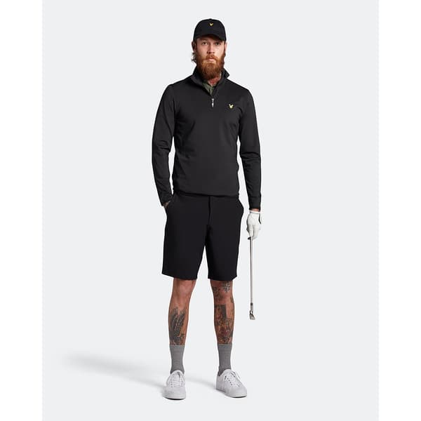 Lyle & Scott Halv Blixtlåsfleece Tonal Eagle  2XL Kvinna