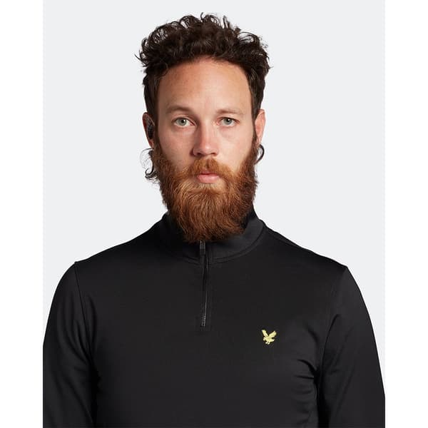 Lyle & Scott Halv Blixtlåsfleece Tonal Eagle  2XL Kvinna