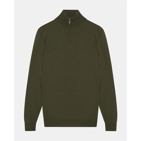 Lyle & Scott Sweater Med Halv Lynlås Tonal Eagle  XL Kvinde