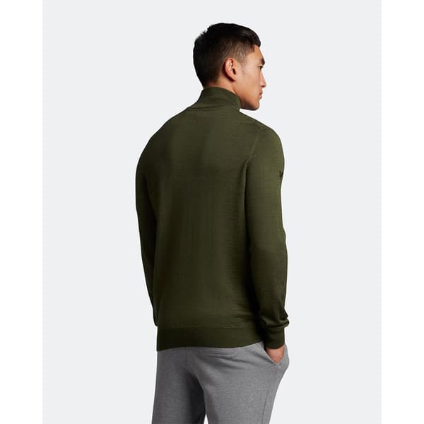 Lyle & Scott Sweater Med Halv Lynlås Tonal Eagle  2XL Kvinde