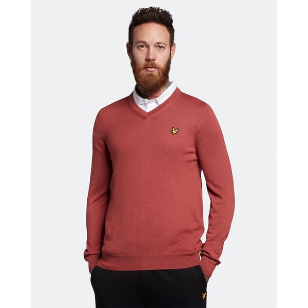 Lyle & Scott Tröja Med V-ringning  L Kvinna