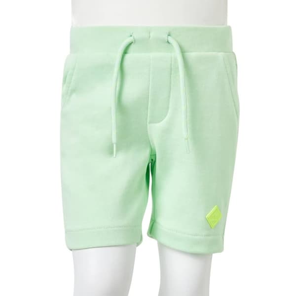 Barnshorts med snöre ljusgrön 104