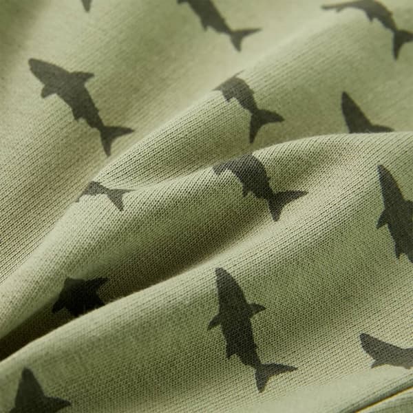 Barnshorts med snöre blandad ljus khaki 128