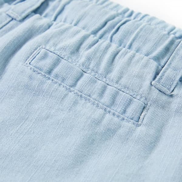 Barnbyxor mjuk denimblå 140