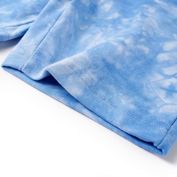 Barnshorts med snöre mjuk blå 128