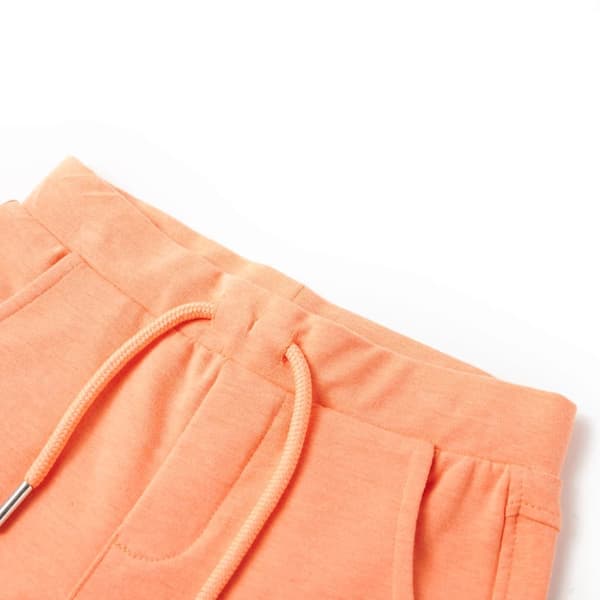 Barnshorts med snöre neon orange 92
