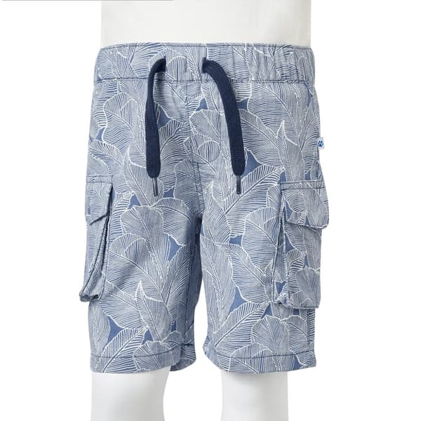 Barnshorts med snöre mörkblå 128