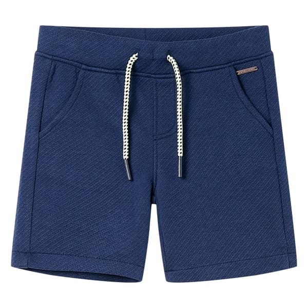 Barnshorts med snöre mörkblå 128