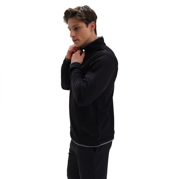 Stuburt Halv Lynlås Fleece Active Tech Sort 2XL Kvinde