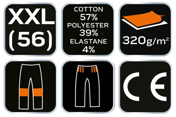 COMFORT lenkkihousut, harmaa ja musta, koko XXL