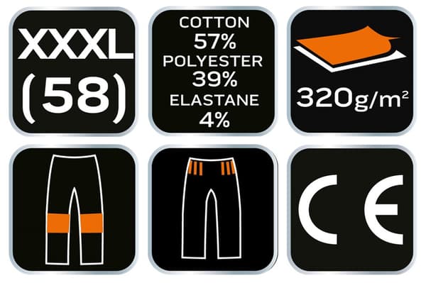COMFORT lenkkihousut, harmaa ja musta, koko XXXL