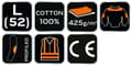 Miniatyrbillede 8 af 8: Premium PRO arbejdssweatshirt, størrelse L