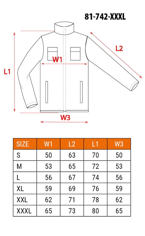 Højsyns sweatshirt 40% polyester, 60% bomuld, 260 g/m2, størrelse XXXL