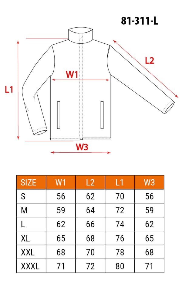 i 1 arbejdssweatshirt, 100% bomuld, størrelse L