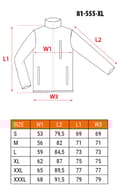 Miniatyrbillede 8 af 8: Strikket sweatshirt forstærket med softshell-stof, størrelse XL