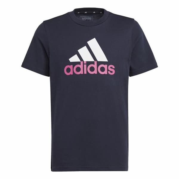 Barn T-shirt med kortärm Adidas Essentials Mörkblå - 15-16 år