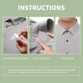Miniatyrbilde 3 av 3: Transparente klistremerker i PVC for styling av krage