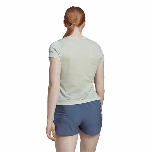 T-shirt med kortärm Dam Adidas Agravic Varmvit - M