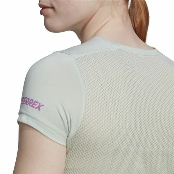 T-shirt med kortärm Dam Adidas Agravic Varmvit - M