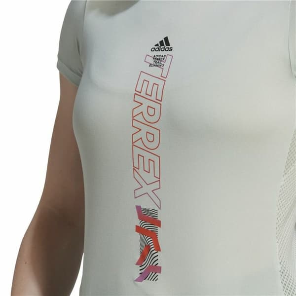 T-shirt med kortärm Dam Adidas Agravic Varmvit - M