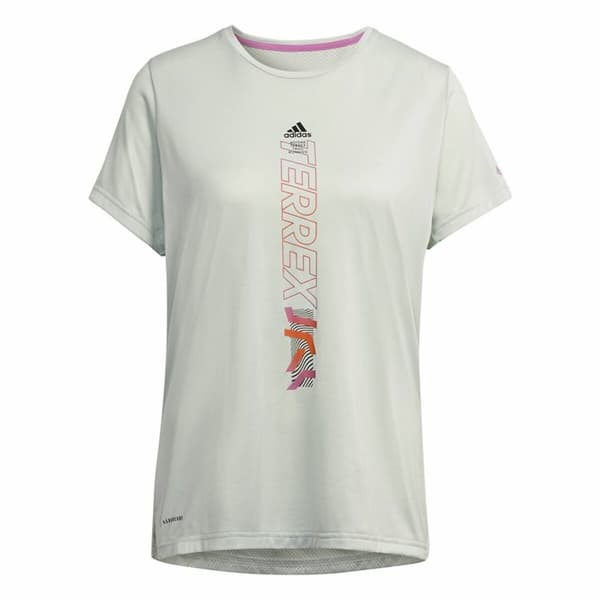 T-shirt med kortärm Dam Adidas Agravic Varmvit - M