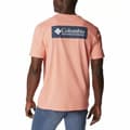 Miniatyrbillede 2 af 6: Kortærmet T-shirt til Mænd Columbia North Cascades Laksefarvet - M
