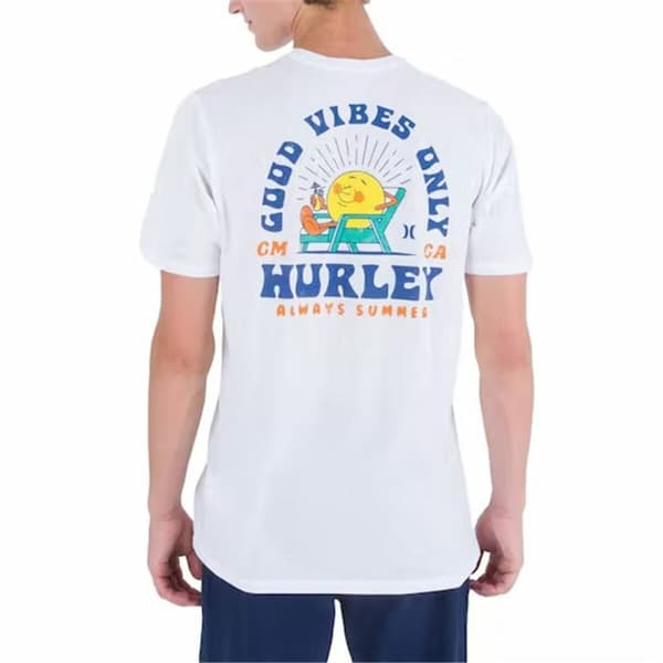 Kortærmet T-shirt til Mænd Hurley Everyday Vacation Hvid - M