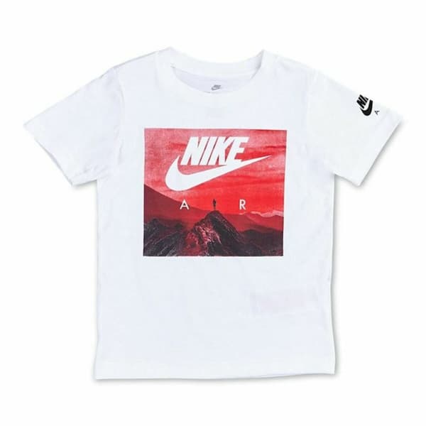 Børne Kortærmet T-shirt Nike Air View Hvid - 3 år