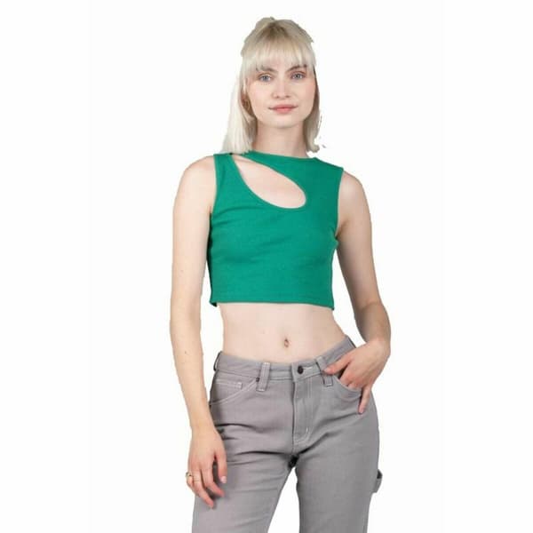 Kortærmet T-shirt til Kvinder 24COLOURS Casual Grøn - 36