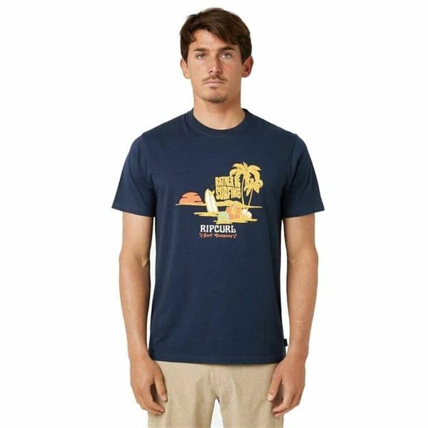 T-shirt Rip Curl Framed Marineblå Mænd - M