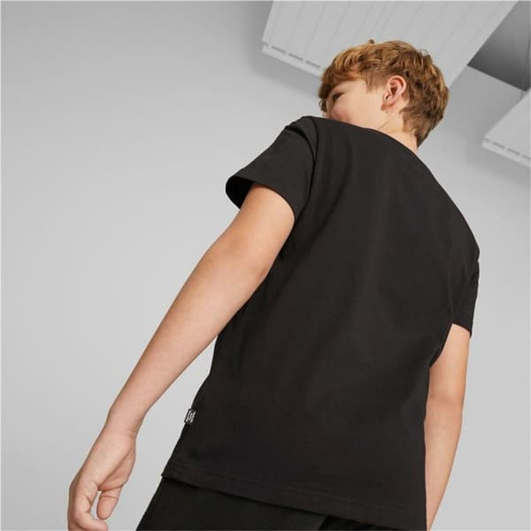 Kortærmet T-shirt til Børn Puma Essentials+ Street Art Grap Sort - 15-16 år