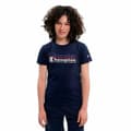 Miniatyrbillede 4 af 11: Kortærmet T-shirt til Børn Champion Crewneck  Blå - 7-8 år