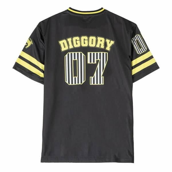 Unisex Kortærmet T-shirt Harry Potter Hufflepuff Sort - L