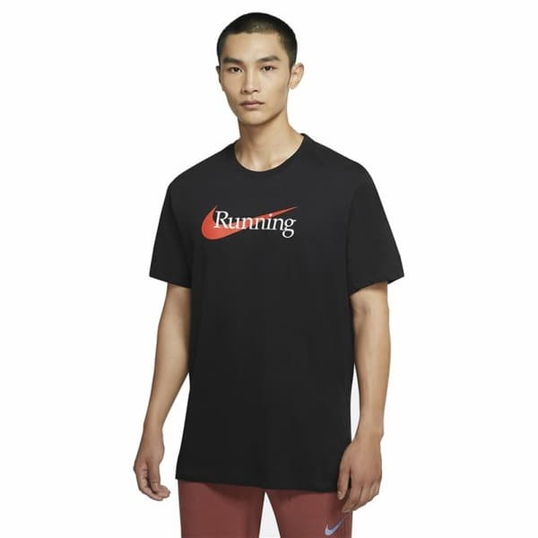 Kortærmet T-shirt til Mænd Nike HBR CW0945 010 Sort Mænd S