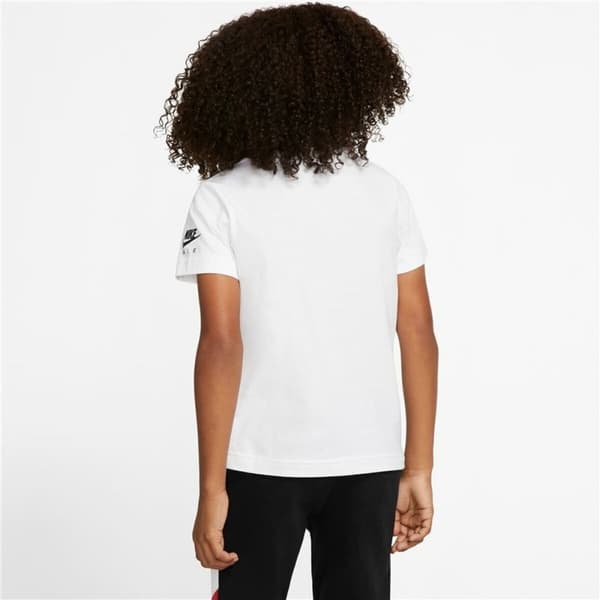 Barn T-shirt med kortärm Nike Air View Vit - 3 år
