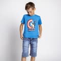 Miniatyrbillede 2 af 5: Børne Kortærmet T-shirt The Avengers Blå - 10 år