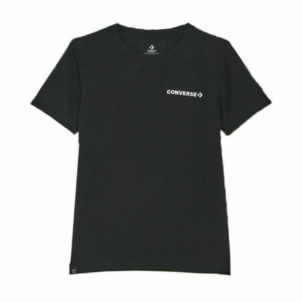 T-shirt med kortärm Converse Field Surplus Svart - 10-12 år