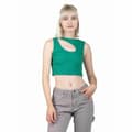 Miniatyrbild 3 av 9: T-shirt med kortärm Dam 24COLOURS Casual Grön - 38